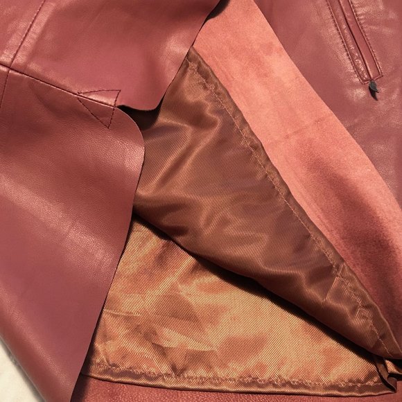 Soft Goat Leather Skirt w/Pockets, COSTER COPENHAGEN Denmark Euro Sz 36; US 6 - Picture 6 of 7